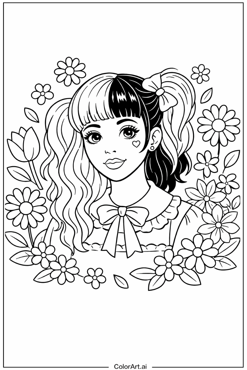 Melanie martinez with Flowers 5