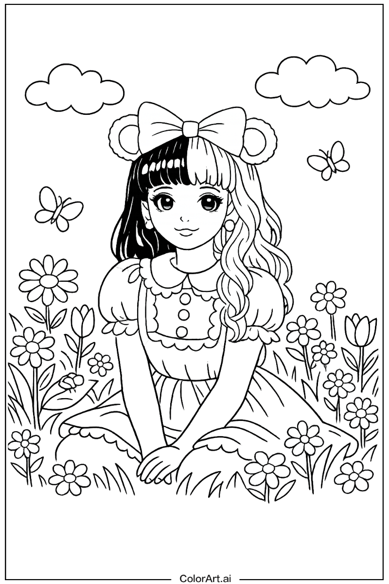 Melanie martinez in a Garden 6