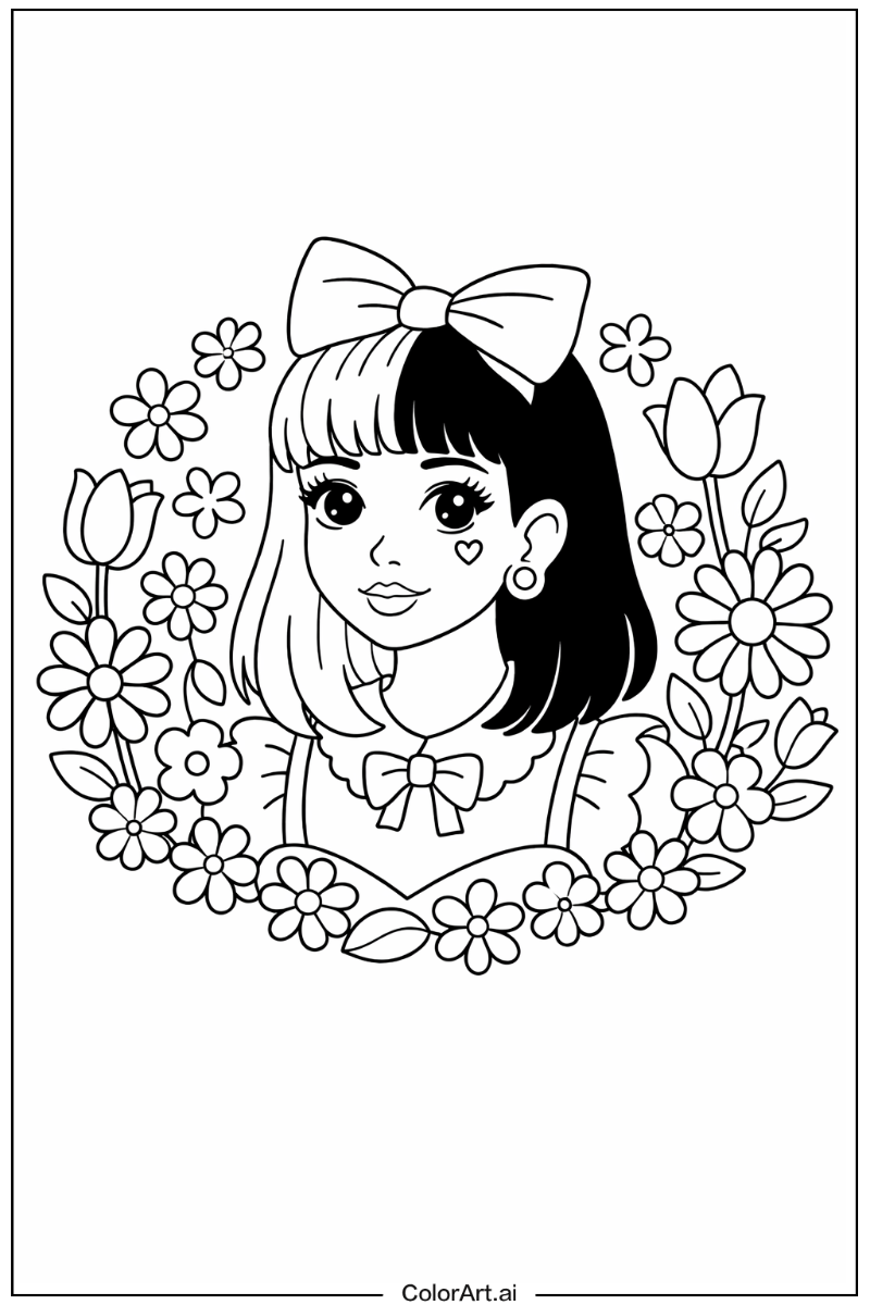 Melanie martinez with Flowers 7
