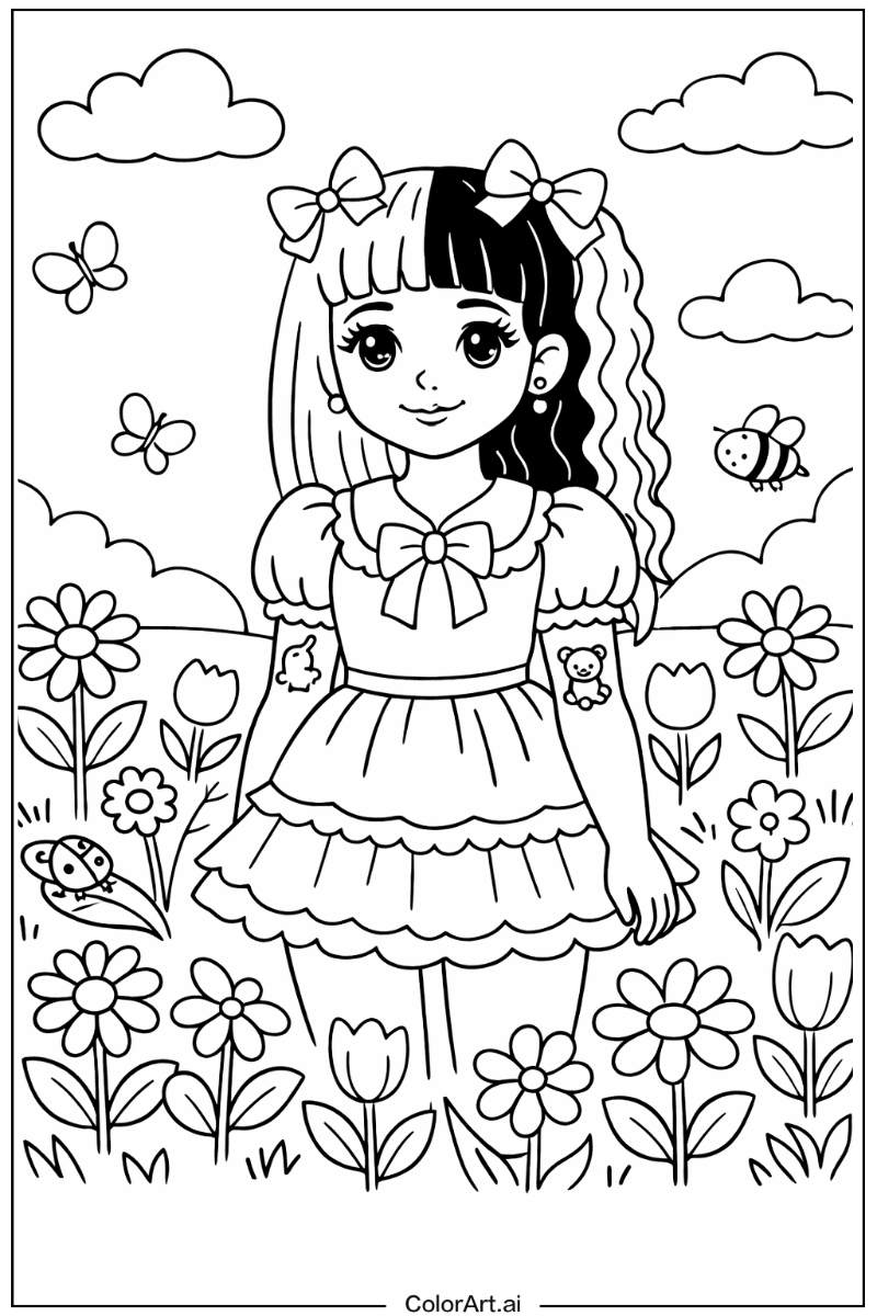 Melanie martinez in a Garden 8