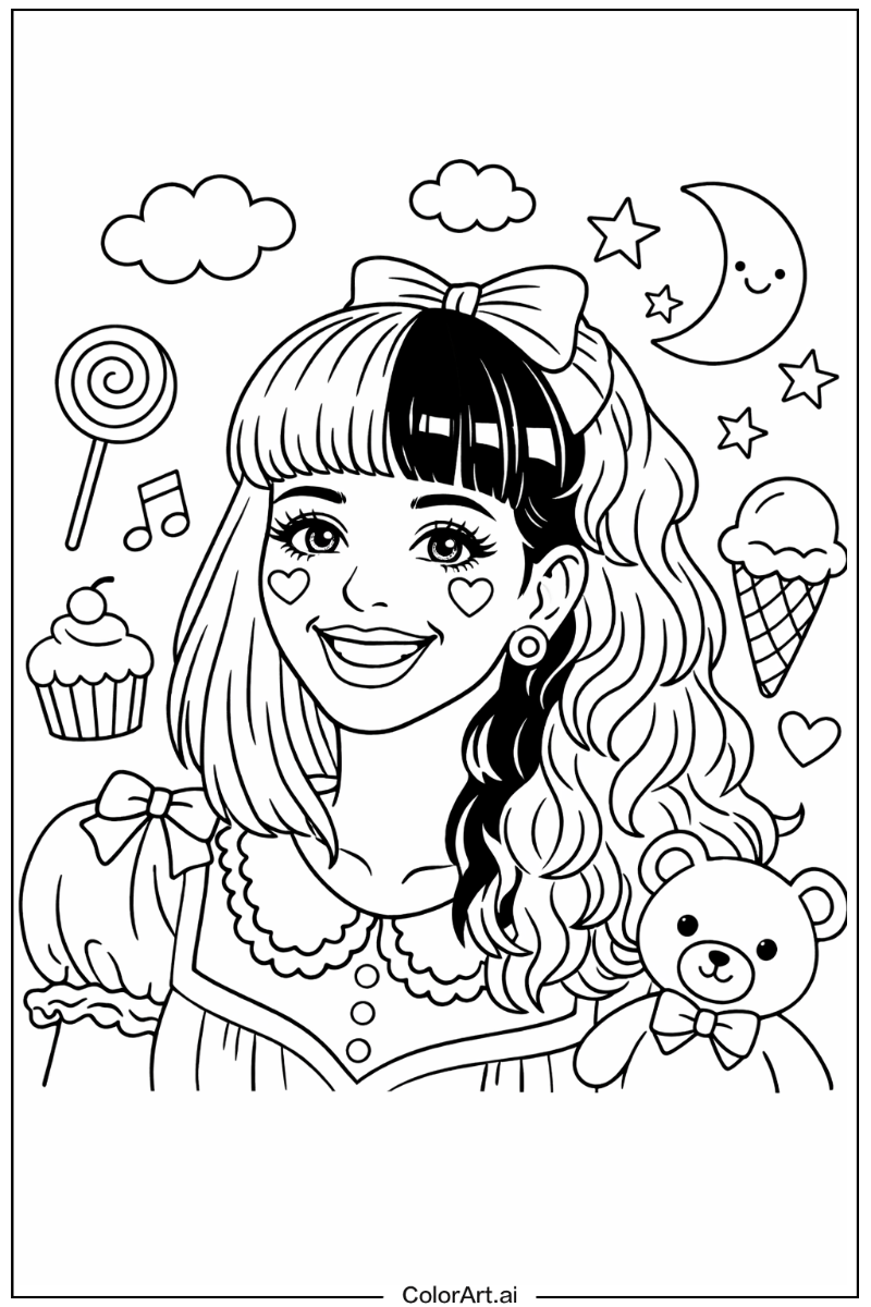 Smiling Melanie martinez