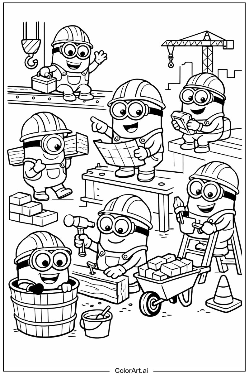 Minions construction scene Minions Scene 2