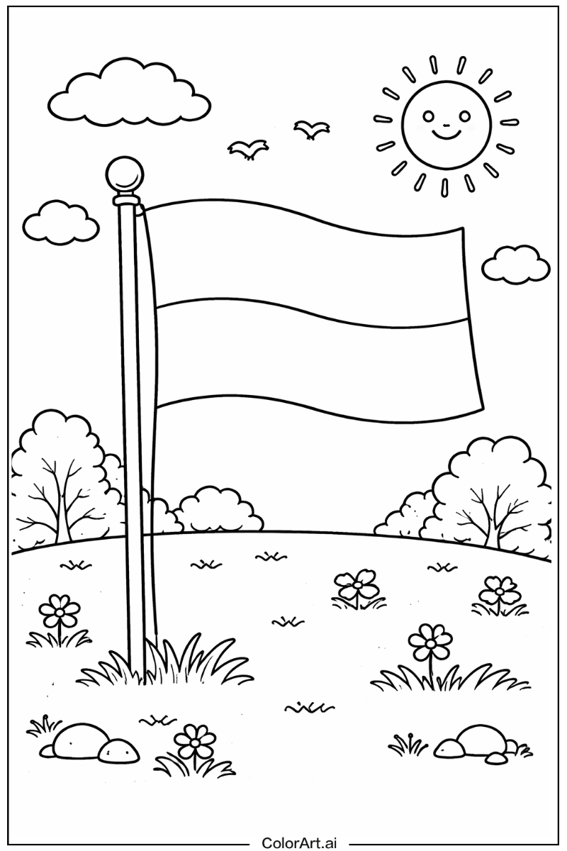 monaco flag Playing Outside 2