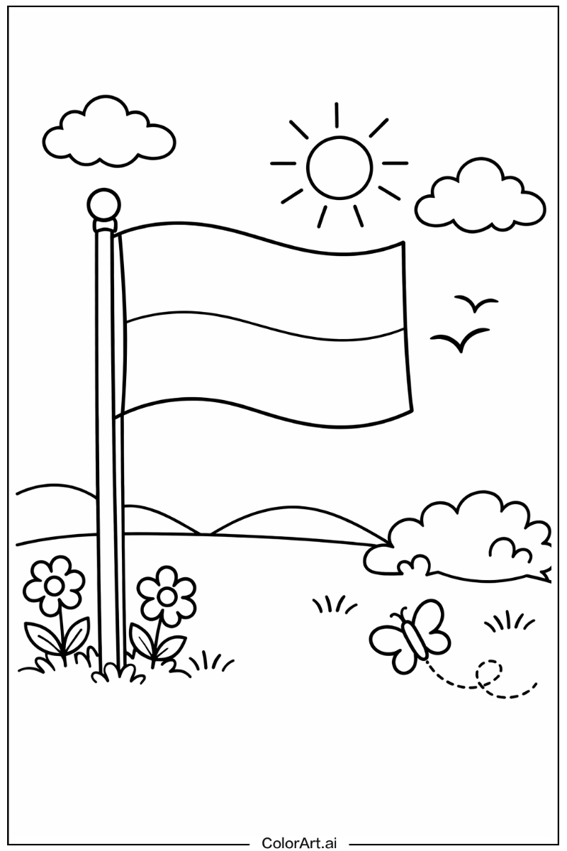 monaco flag Playing Outside 4