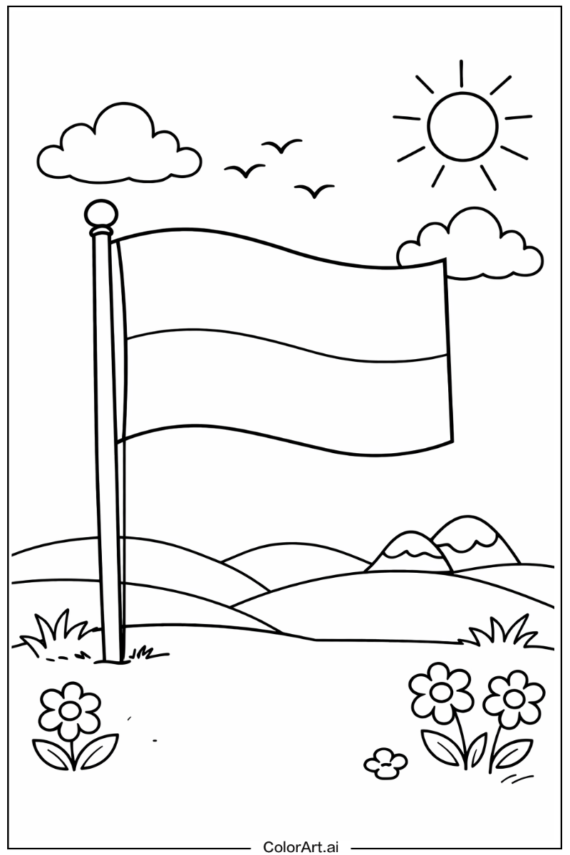 monaco flag Playing Outside 5