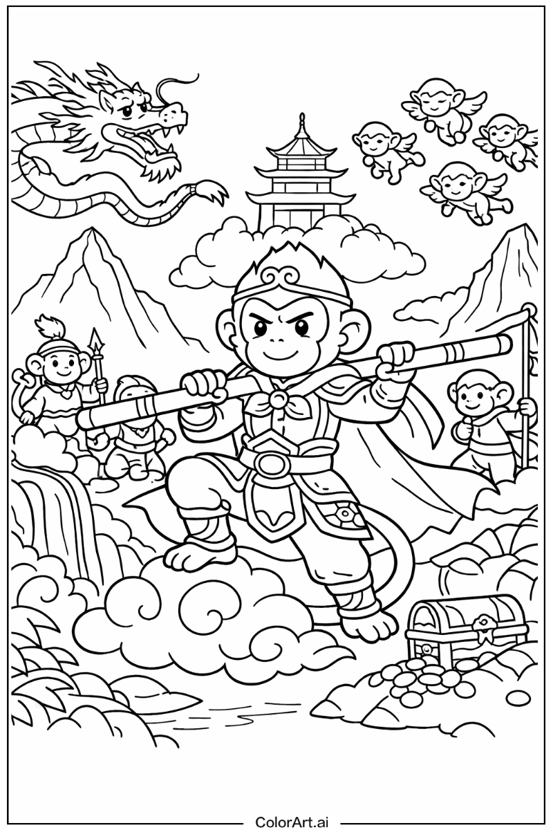 Monkey king Monkey Design
