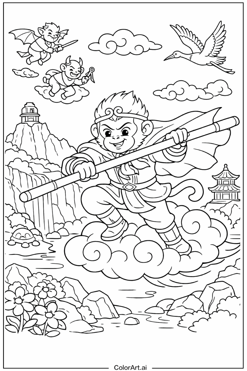 Sun wukong Monkey Scene