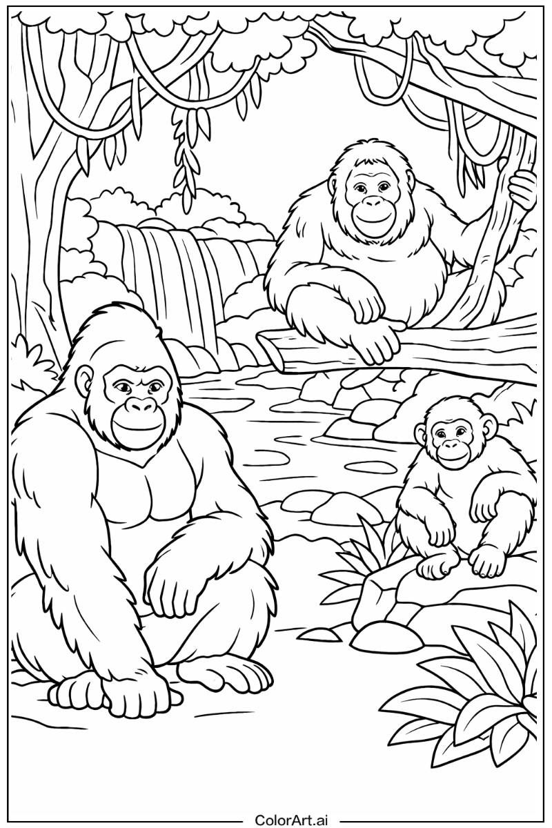 Monkey with Great ape Theme