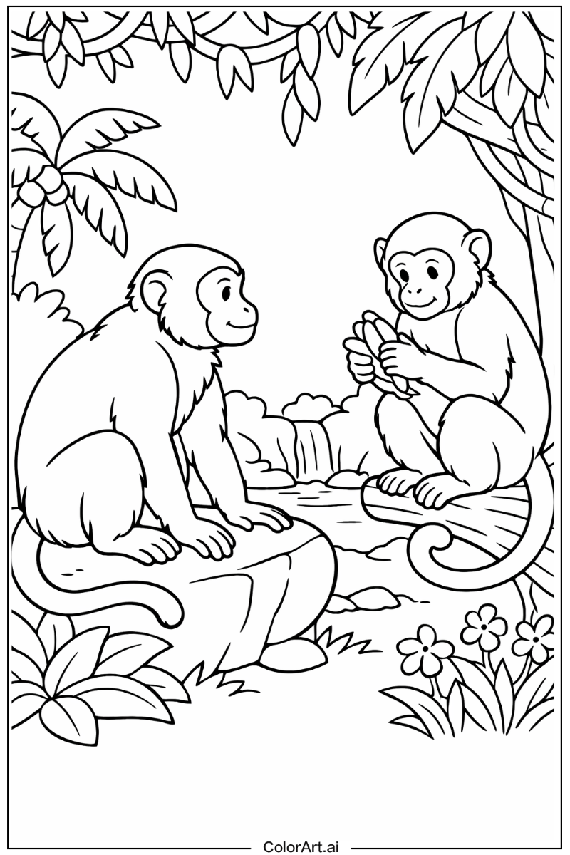Adult monkey Monkey Scene 2