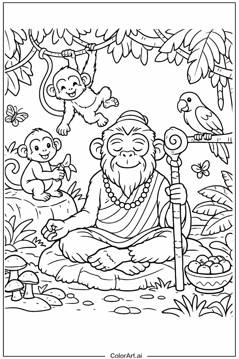 Monkey with Old monkey Theme 2