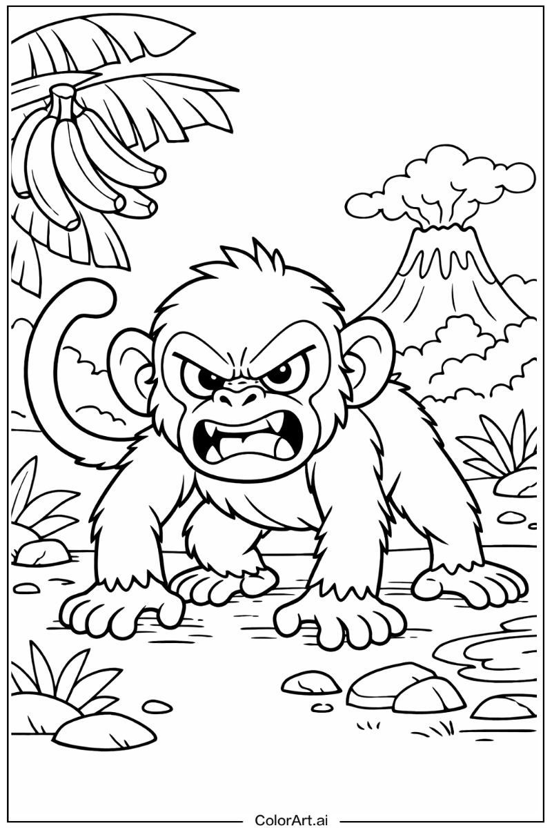 Angry monkey Monkey Scene 2