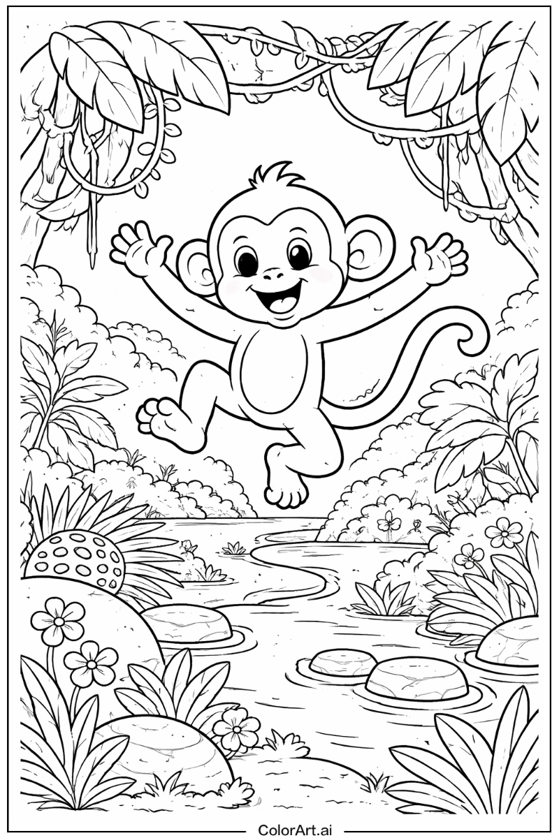 Jumping Monkey Design 2