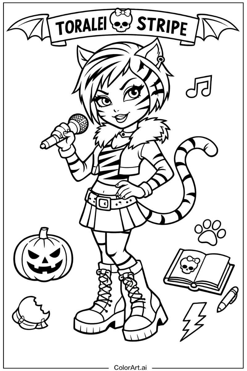 Toralei stripe Monster High Scene