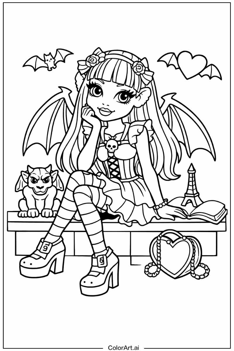 Monster High with Rochelle goyle Theme