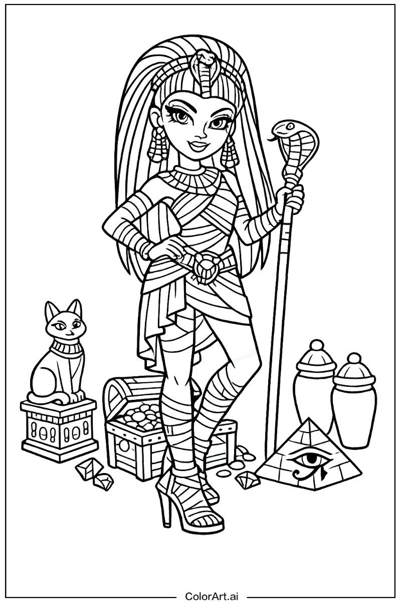 Monster High with Nefera de nile Theme