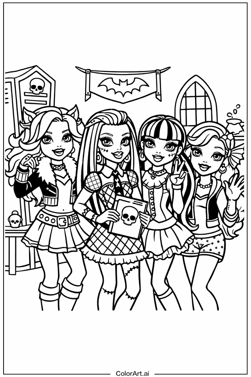 Monster High with Monster high dolls Theme