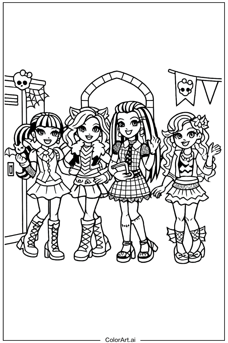 Monster high school Monster High Scene