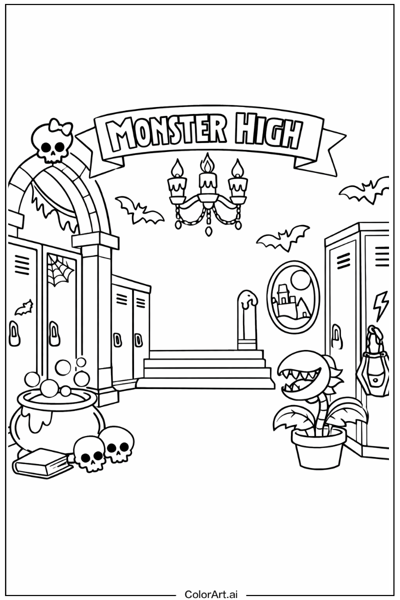 Monster high hallway Monster High Design