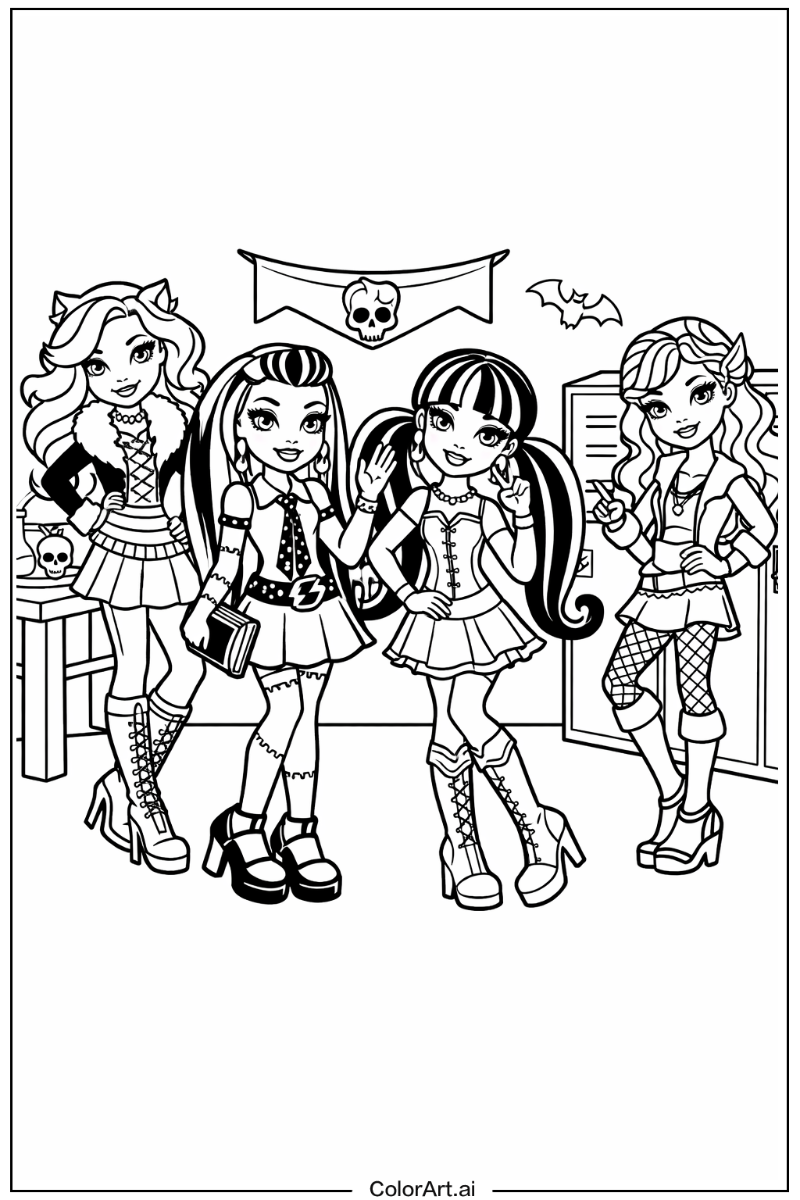 Monster High with Monster high dolls Theme 2