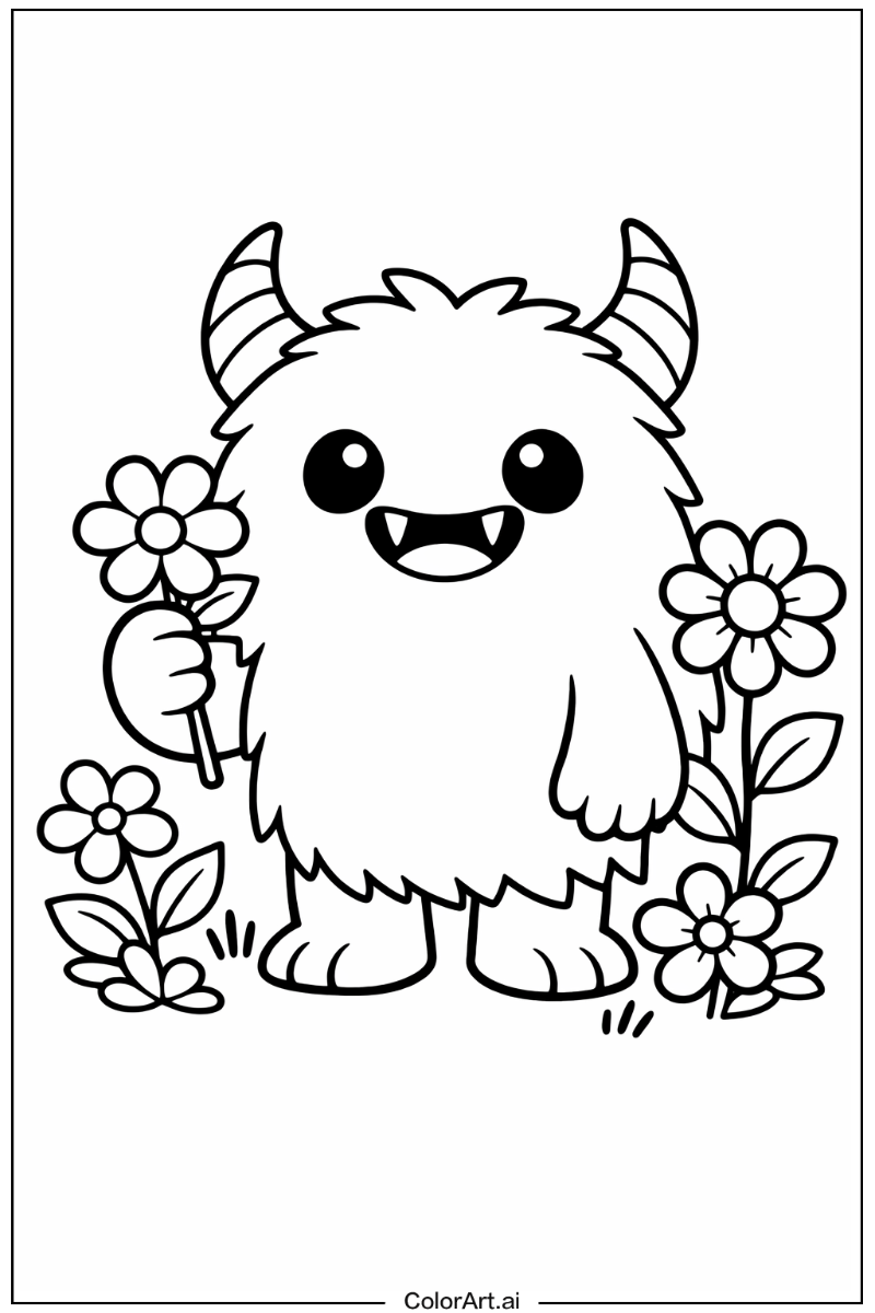 monster with Flowers 4