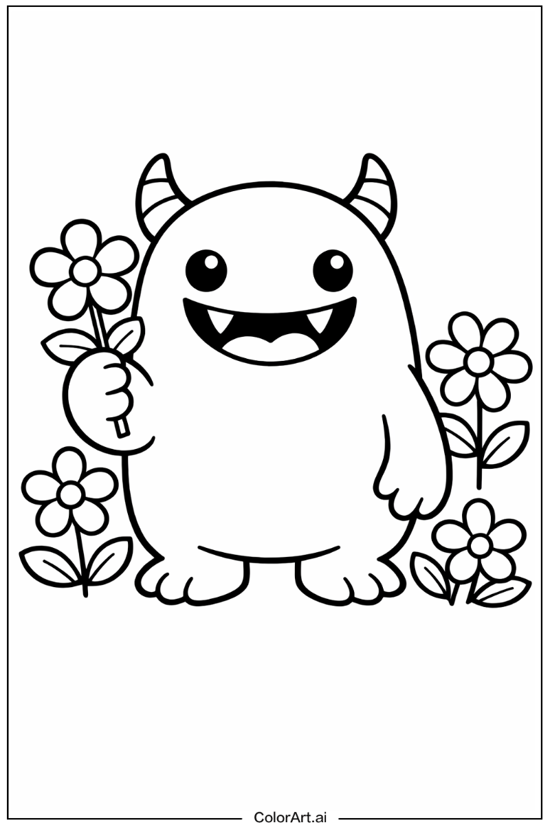 monster with Flowers 5