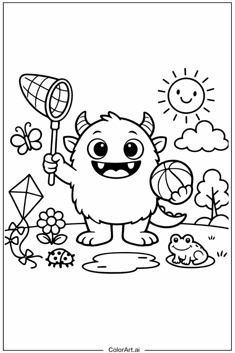 monster Playing Outside 6