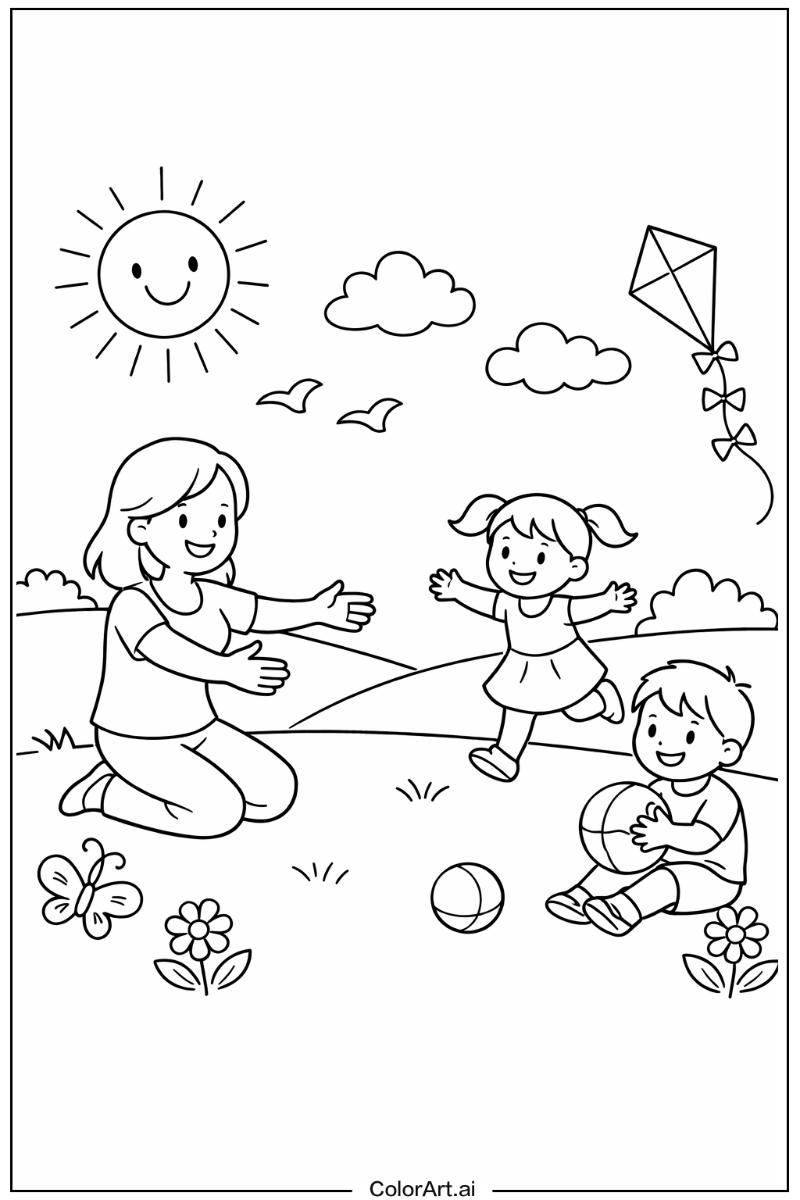 mothers day Playing Outside 3