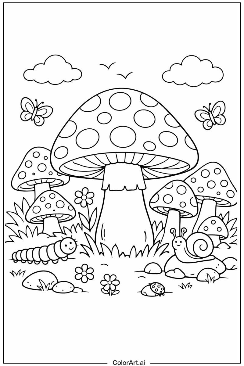 Spotted mushroom Mushroom Scene