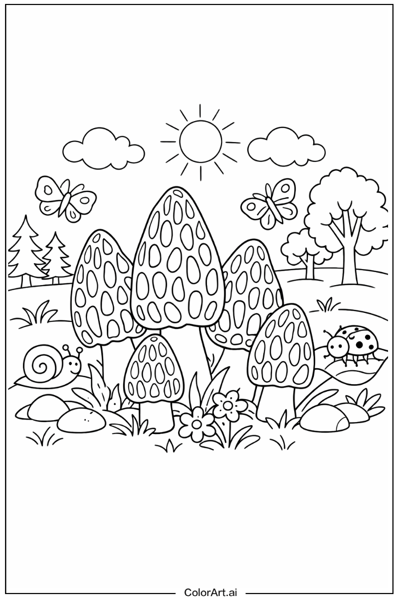 Morel Mushroom Design