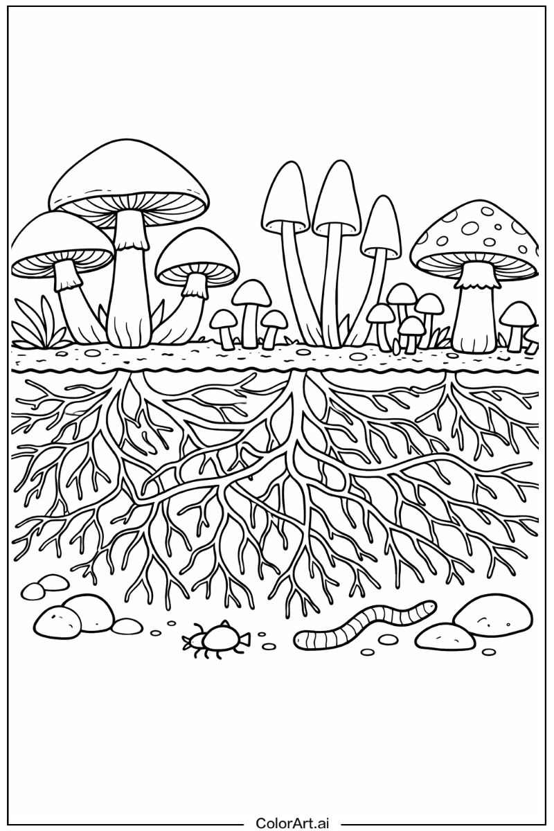 Mycelium Mushroom Scene 2