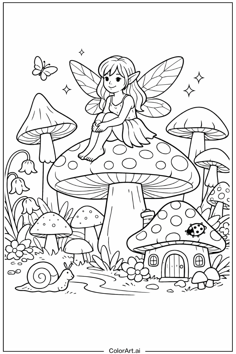 Fairy mushroom Mushroom Design 2