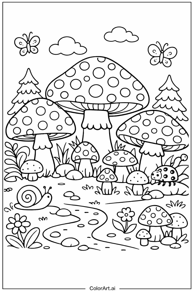 Spotted mushroom Mushroom Scene 2