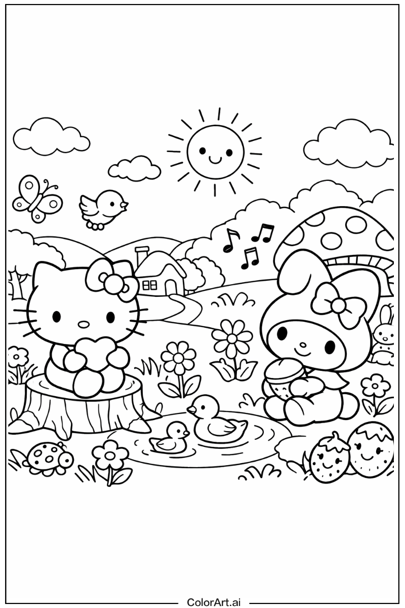 Hello kitty My melody Design