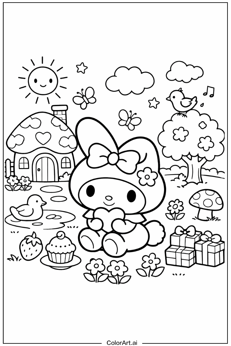 My melody with Sanrio Theme 2