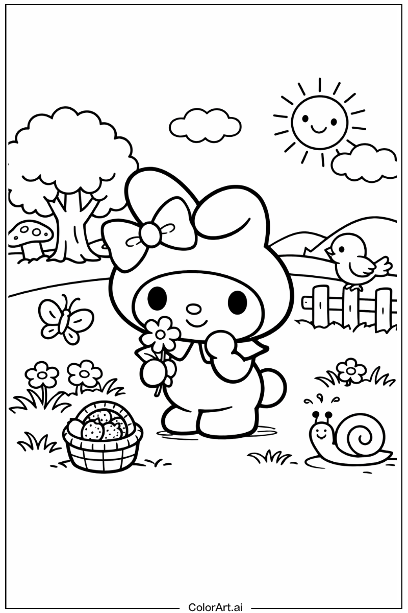 Cartoon character My melody Scene 2