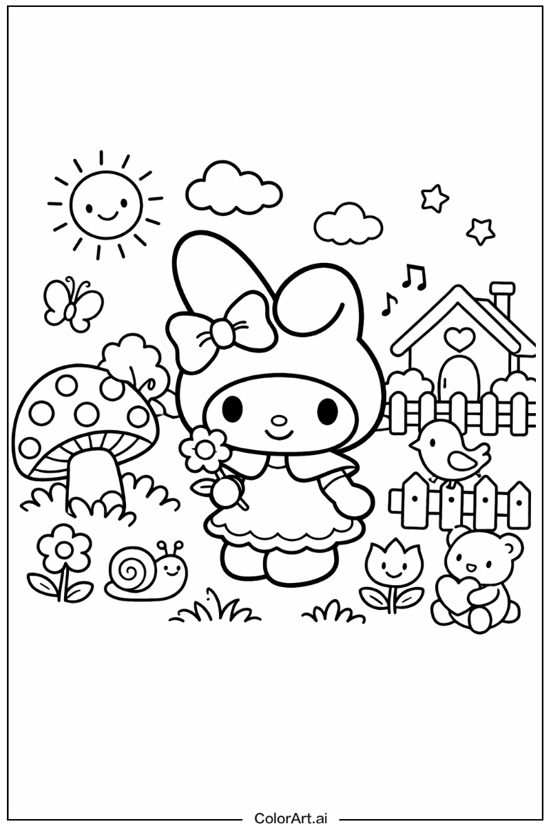 White rabbit My melody Scene