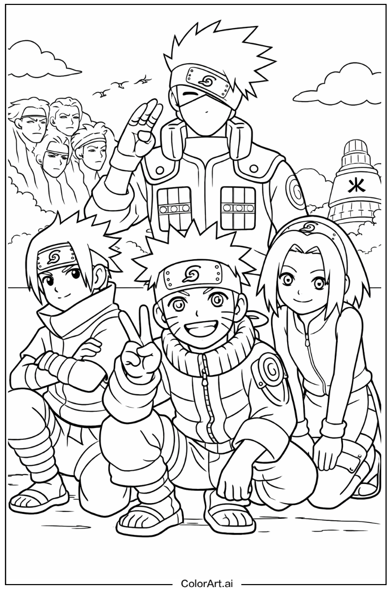 Team 7 Naruto Design