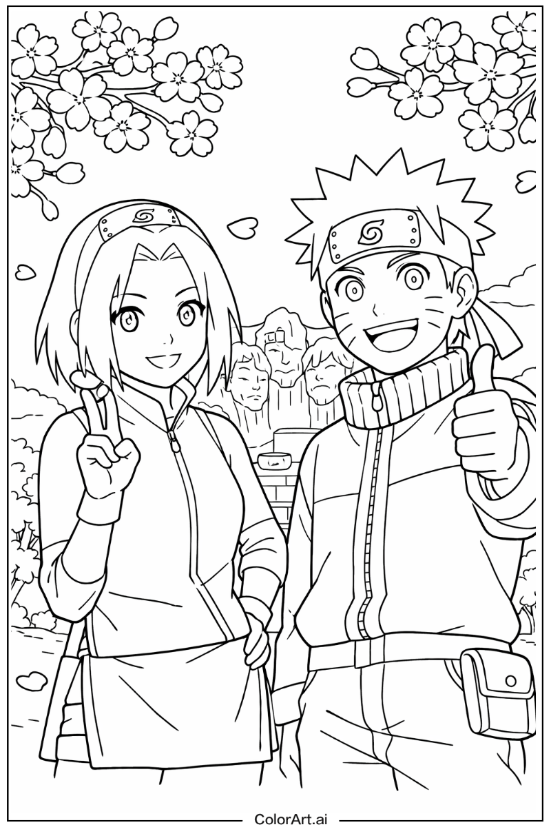 Naruto with Sakura Theme