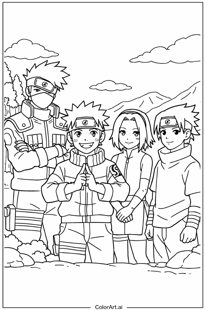 Team 7 Naruto Design 2