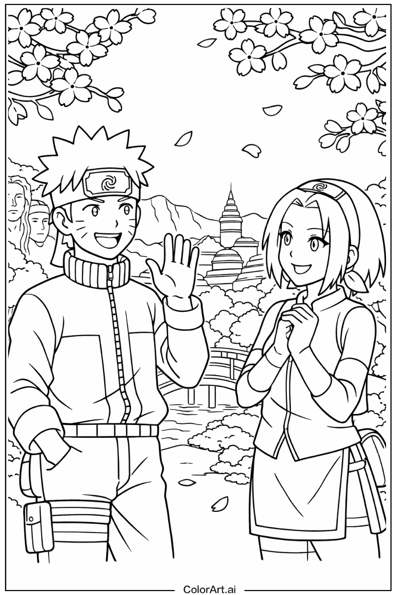 Naruto with Sakura Theme 2