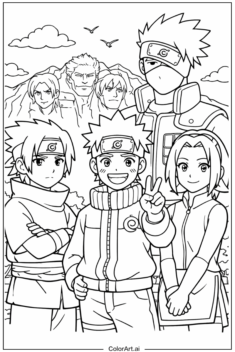 Team 7 Naruto Design 3