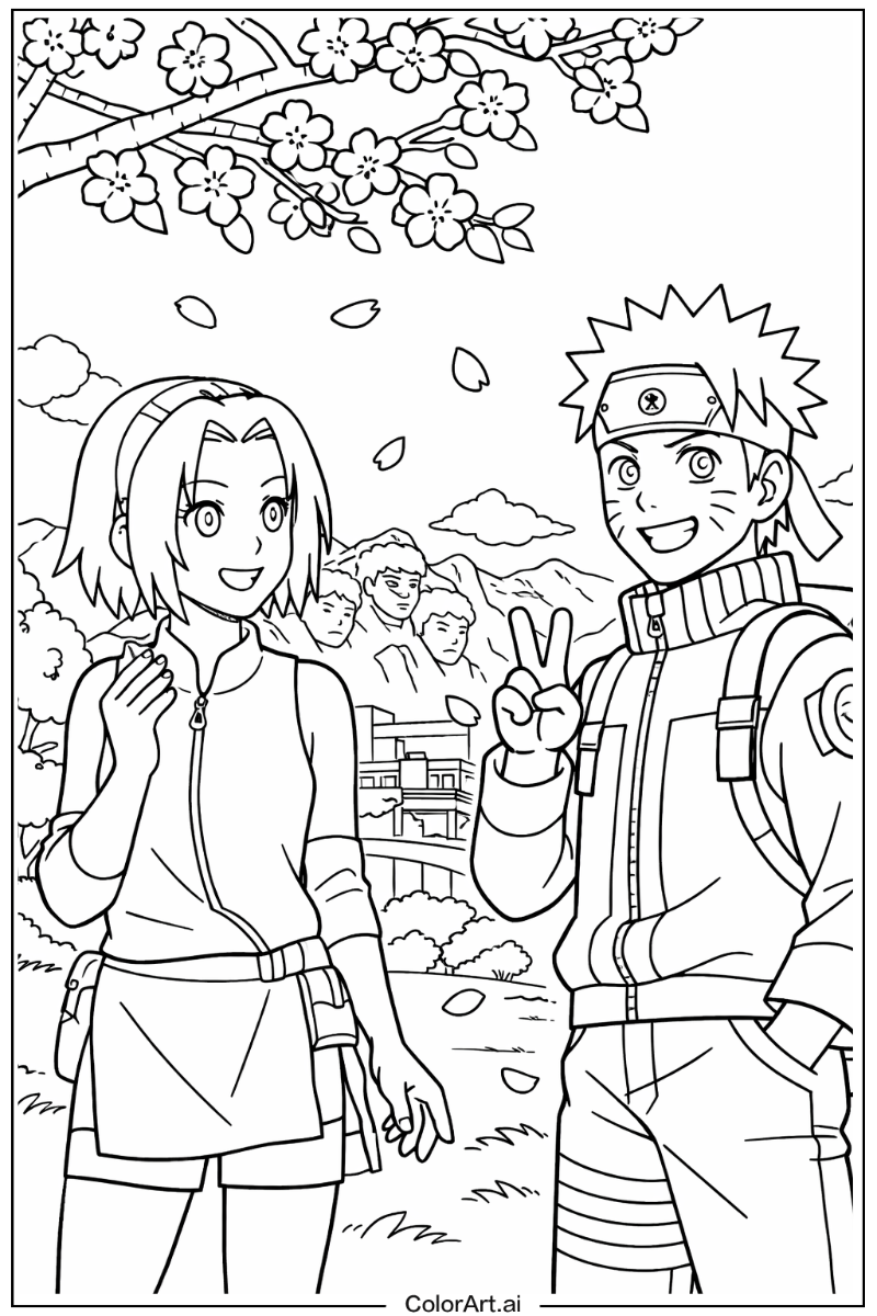 Naruto with Sakura Theme 3