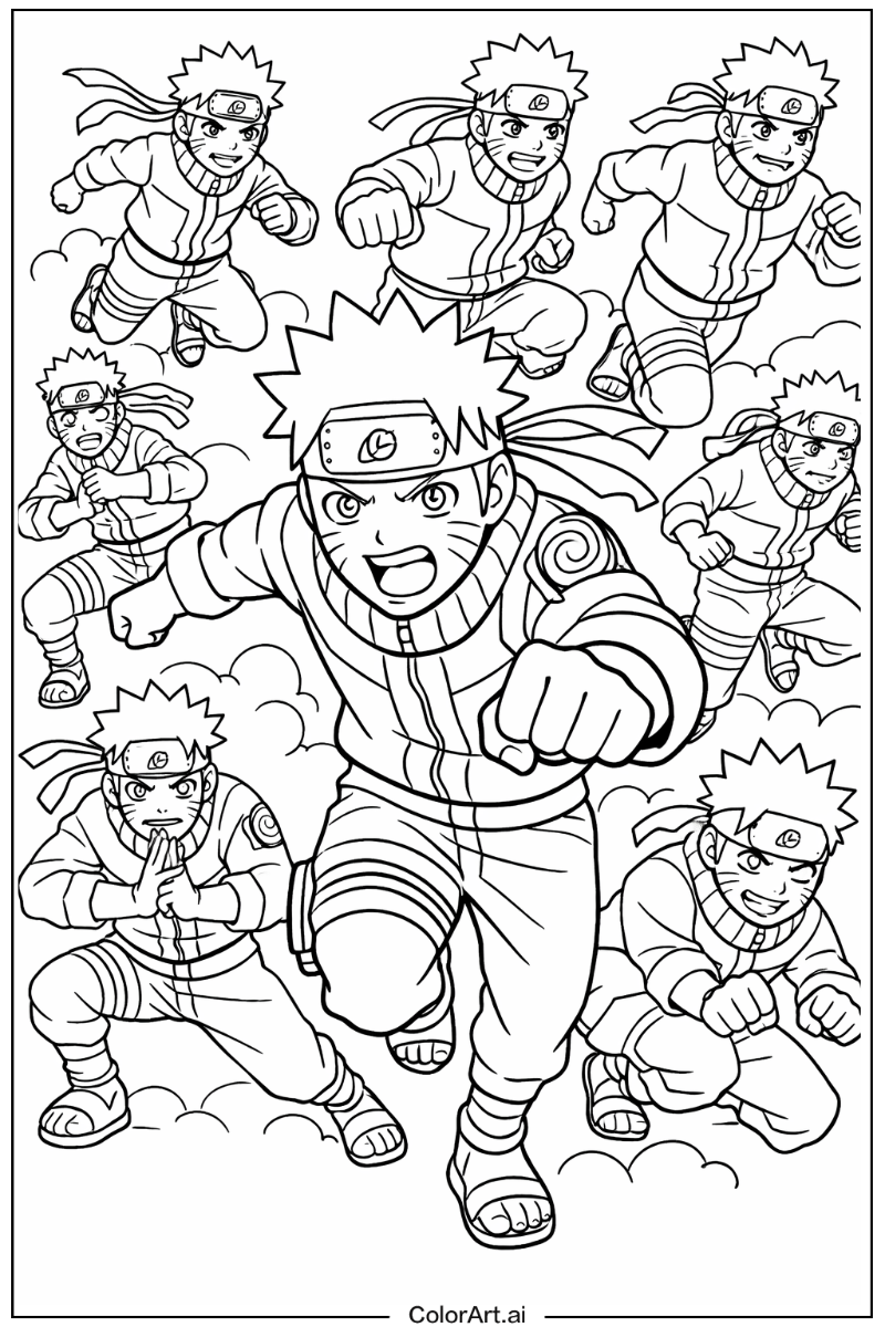 Shadow clone Naruto Design
