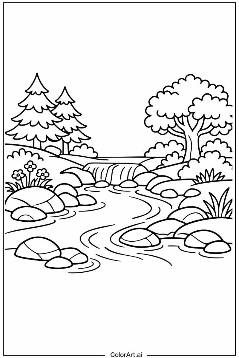 Nature with Stream Theme