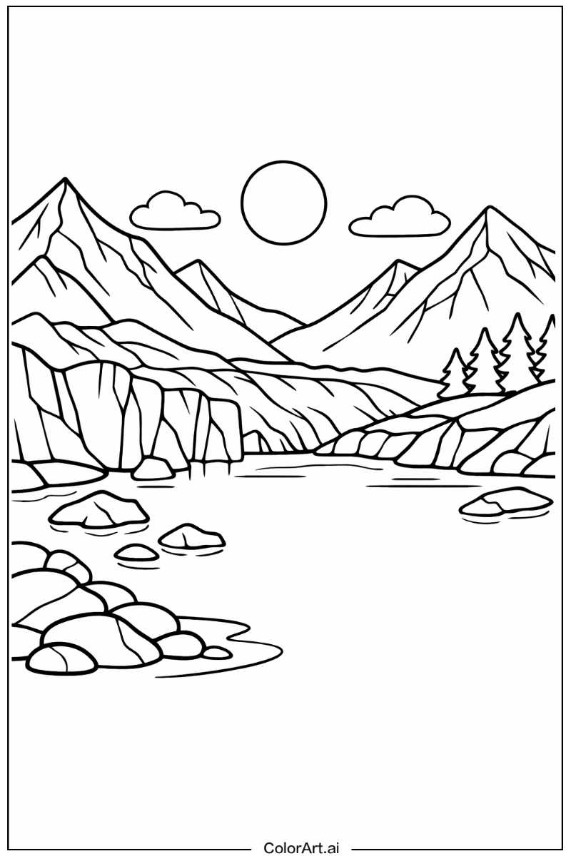 Glacier Nature Scene