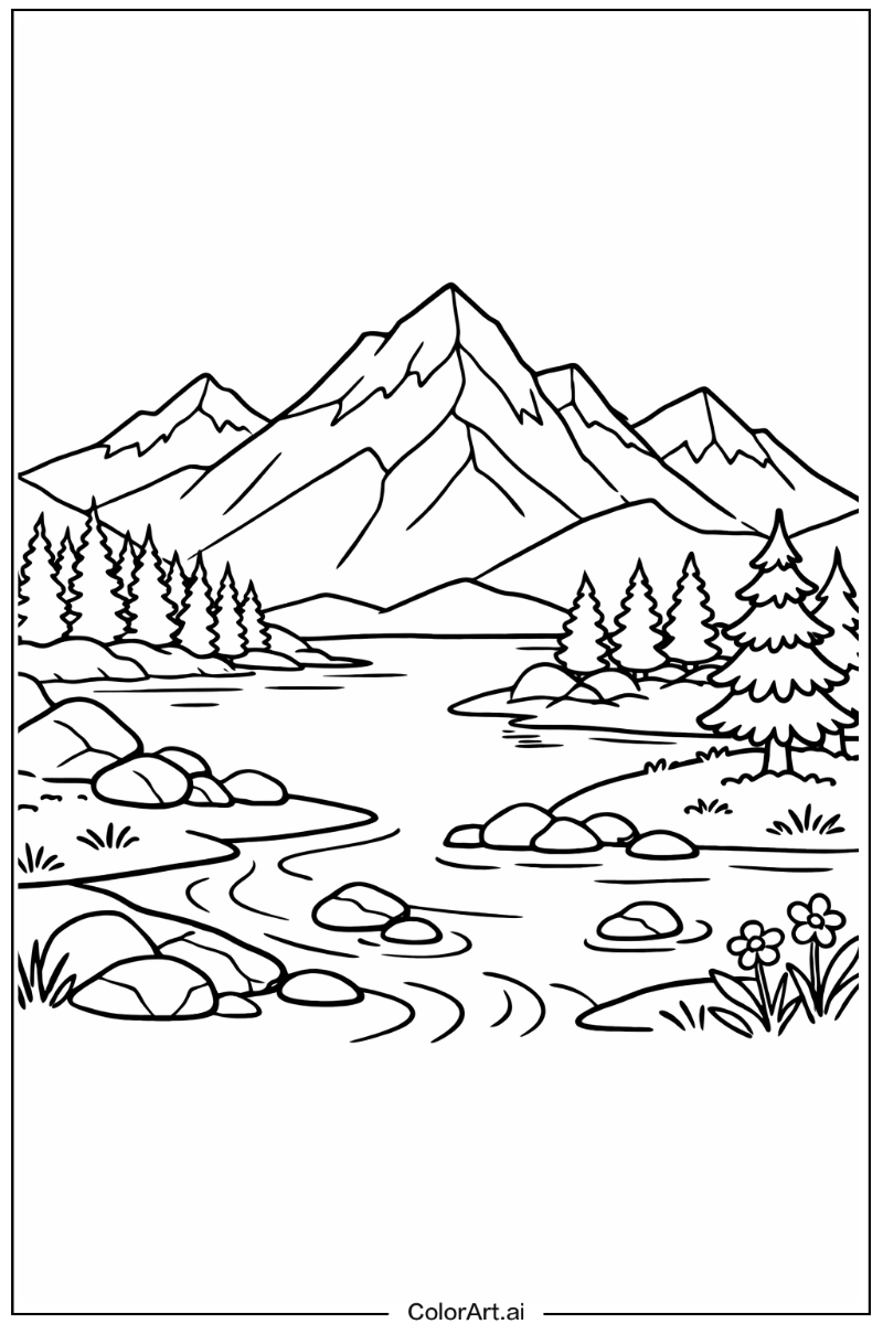 Mountain Nature Scene