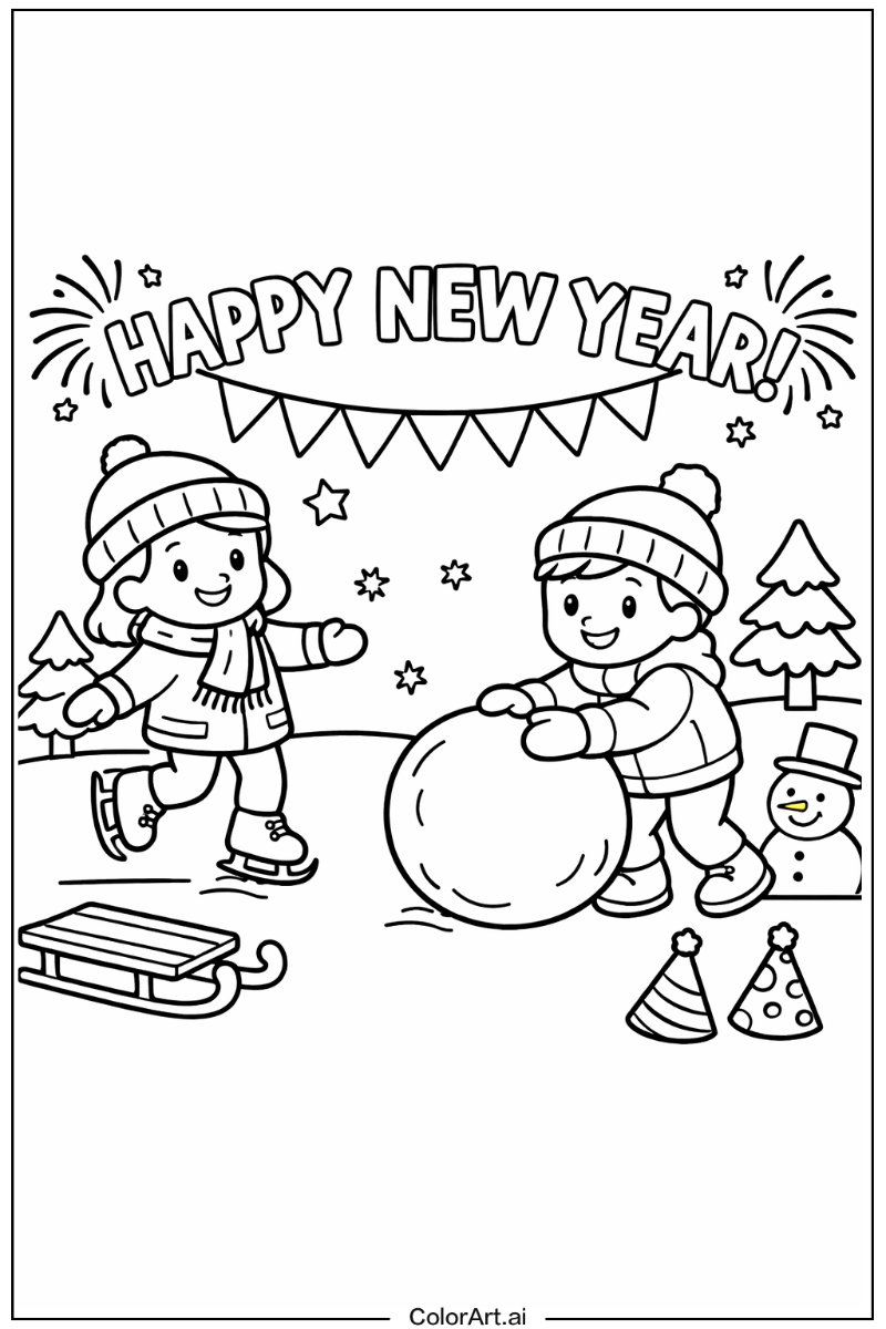 New years Playing Outside 3