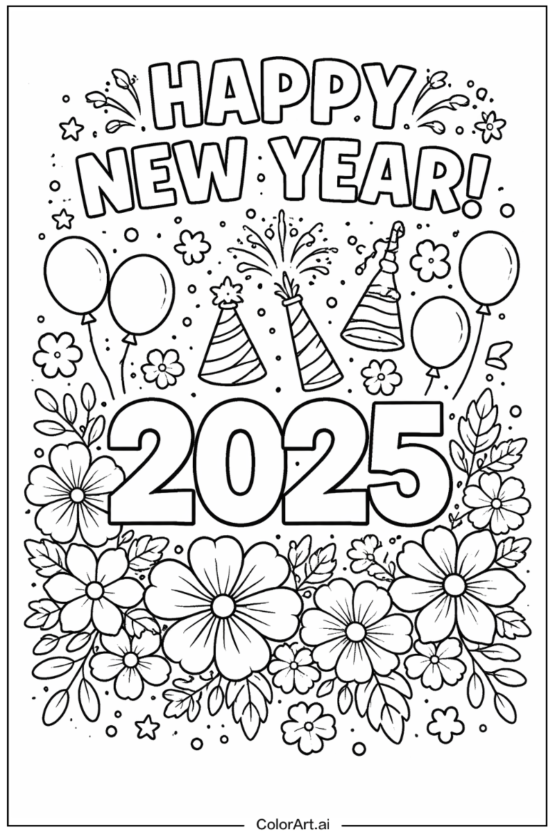 New years with Flowers 3