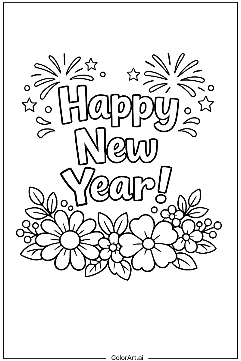 New years with Flowers 4