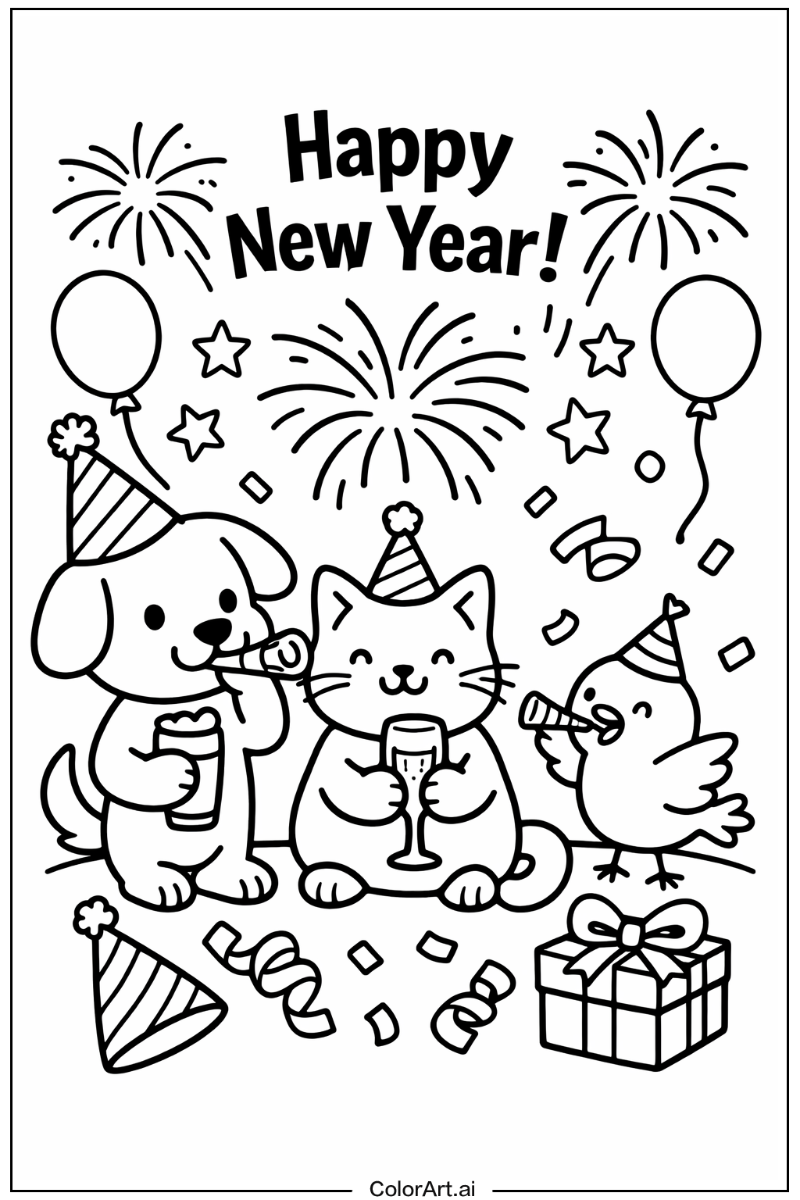 New years with Friends 1